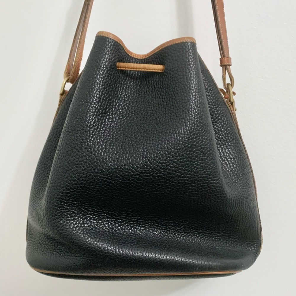 Vintage XL Dooney & Bourke Teton Drawstring Bucket Bag - Picture 6 of 14
